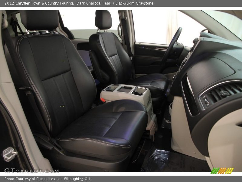 Dark Charcoal Pearl / Black/Light Graystone 2012 Chrysler Town & Country Touring