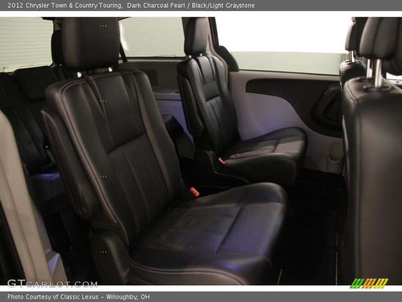 Dark Charcoal Pearl / Black/Light Graystone 2012 Chrysler Town & Country Touring