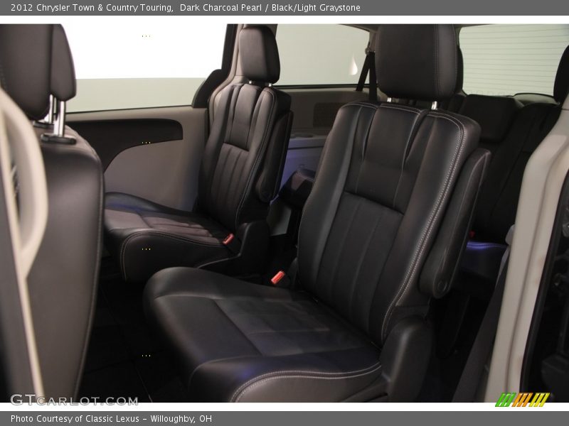 Dark Charcoal Pearl / Black/Light Graystone 2012 Chrysler Town & Country Touring