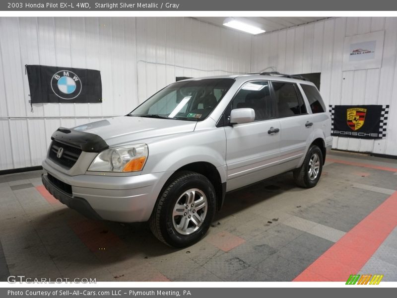 Starlight Silver Metallic / Gray 2003 Honda Pilot EX-L 4WD