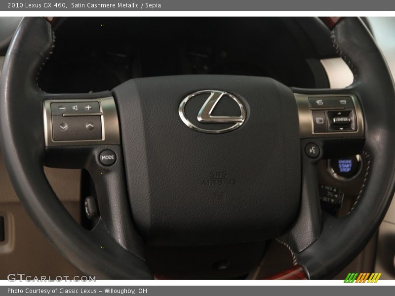 Satin Cashmere Metallic / Sepia 2010 Lexus GX 460