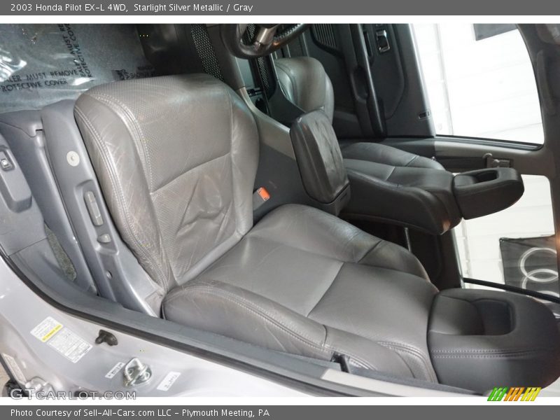 Starlight Silver Metallic / Gray 2003 Honda Pilot EX-L 4WD