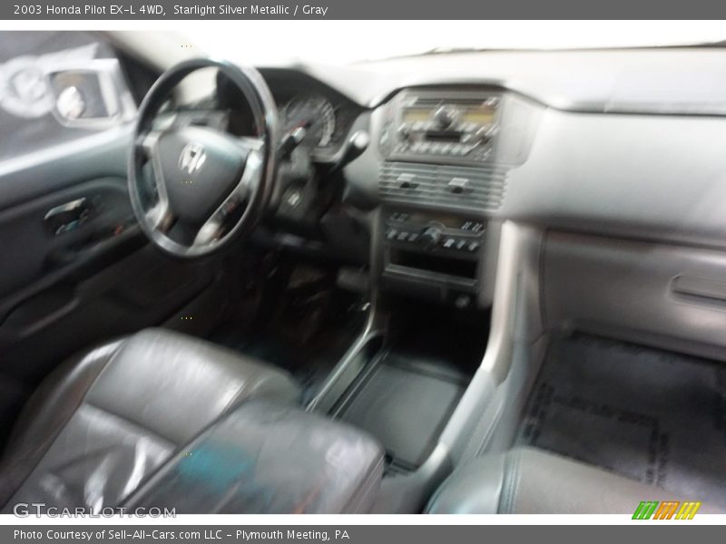 Starlight Silver Metallic / Gray 2003 Honda Pilot EX-L 4WD