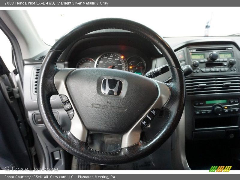 Starlight Silver Metallic / Gray 2003 Honda Pilot EX-L 4WD