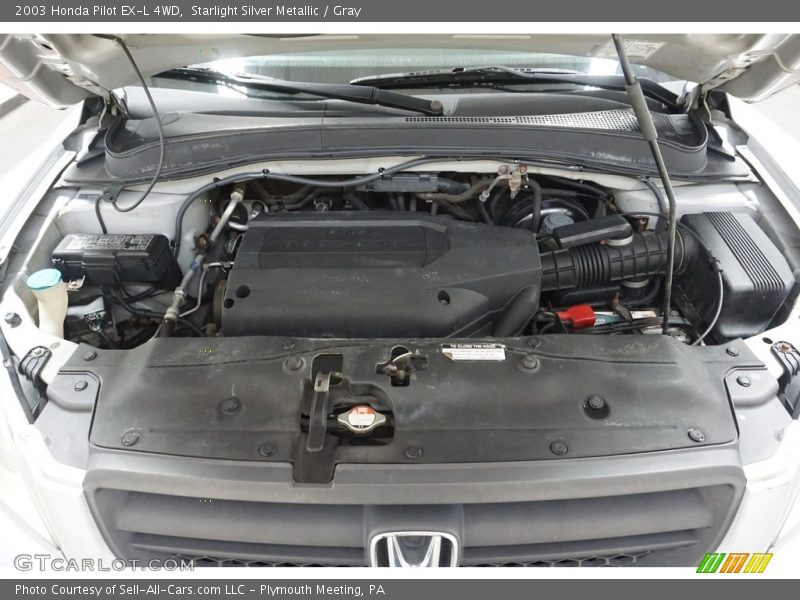 Starlight Silver Metallic / Gray 2003 Honda Pilot EX-L 4WD