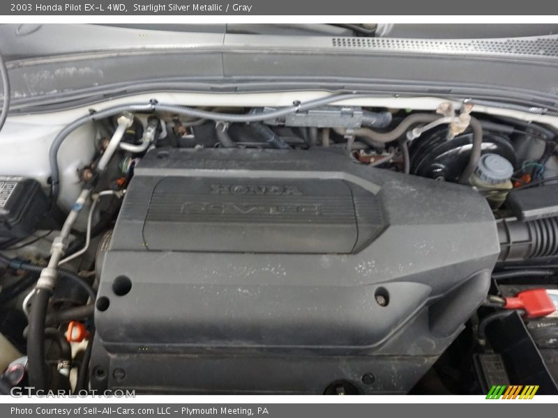 Starlight Silver Metallic / Gray 2003 Honda Pilot EX-L 4WD