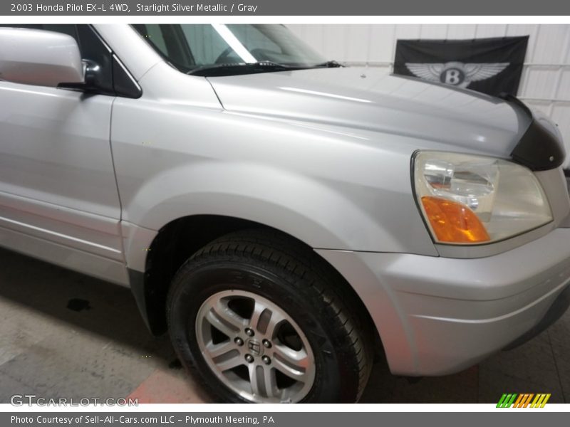 Starlight Silver Metallic / Gray 2003 Honda Pilot EX-L 4WD