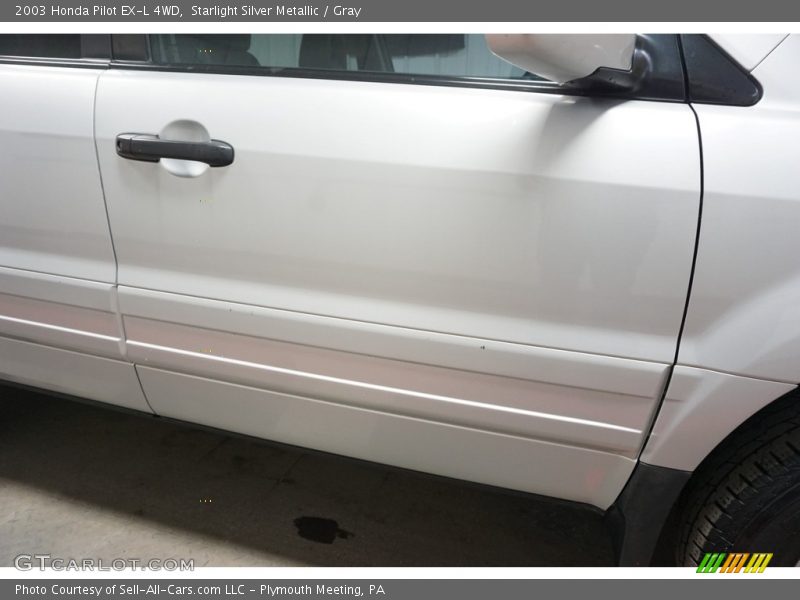 Starlight Silver Metallic / Gray 2003 Honda Pilot EX-L 4WD