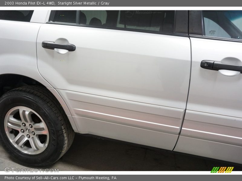 Starlight Silver Metallic / Gray 2003 Honda Pilot EX-L 4WD