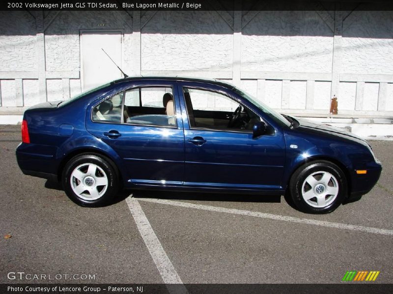 Blue Lagoon Metallic / Beige 2002 Volkswagen Jetta GLS TDI Sedan