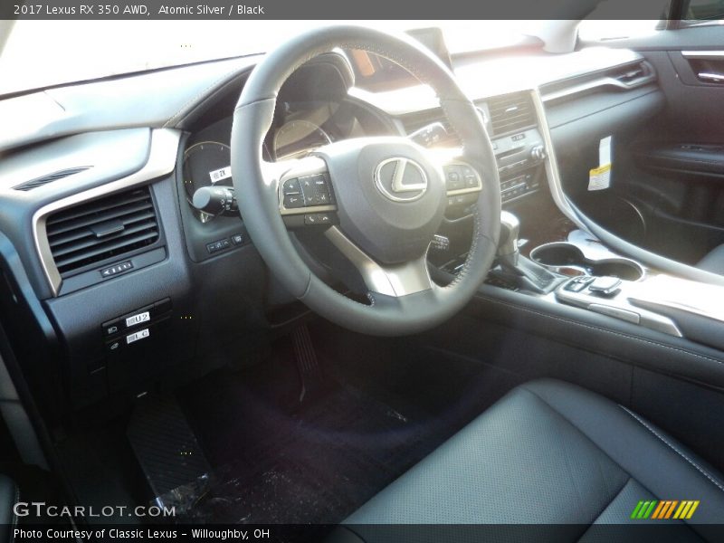 Atomic Silver / Black 2017 Lexus RX 350 AWD