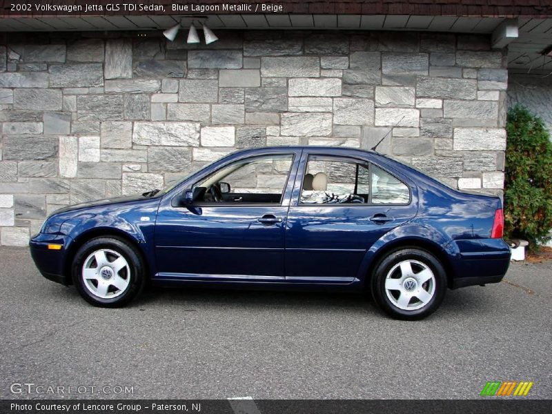 Blue Lagoon Metallic / Beige 2002 Volkswagen Jetta GLS TDI Sedan