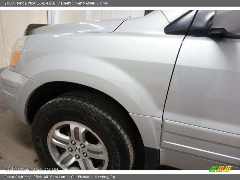 Starlight Silver Metallic / Gray 2003 Honda Pilot EX-L 4WD