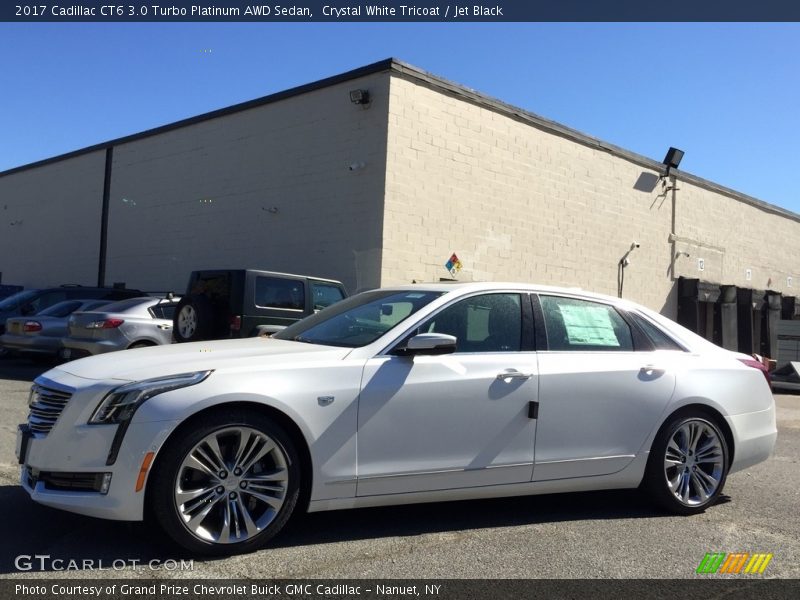 Crystal White Tricoat / Jet Black 2017 Cadillac CT6 3.0 Turbo Platinum AWD Sedan