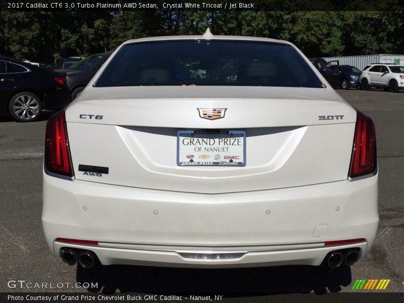 Crystal White Tricoat / Jet Black 2017 Cadillac CT6 3.0 Turbo Platinum AWD Sedan