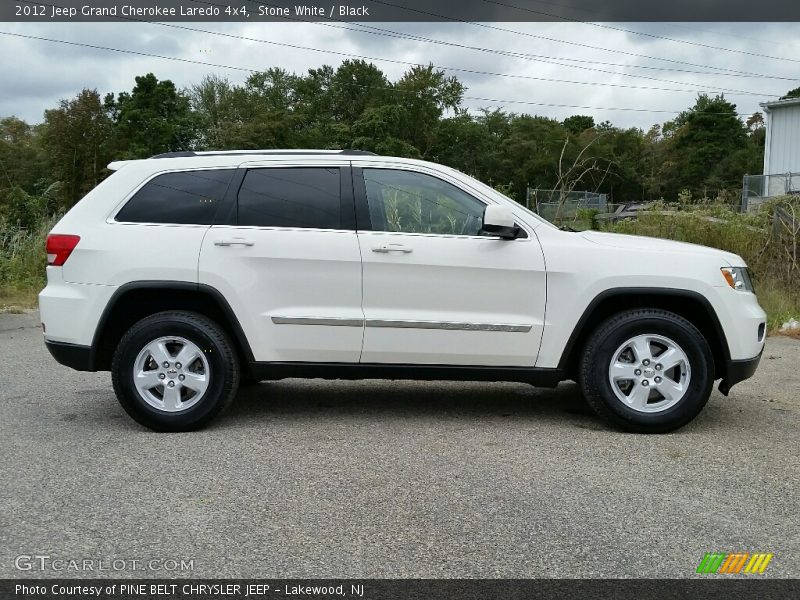 Stone White / Black 2012 Jeep Grand Cherokee Laredo 4x4
