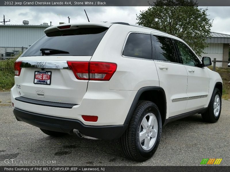 Stone White / Black 2012 Jeep Grand Cherokee Laredo 4x4