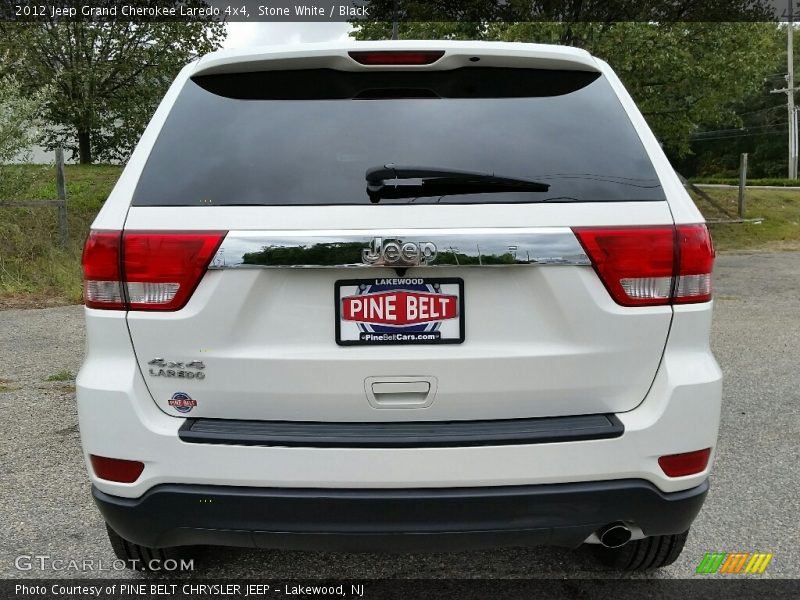 Stone White / Black 2012 Jeep Grand Cherokee Laredo 4x4