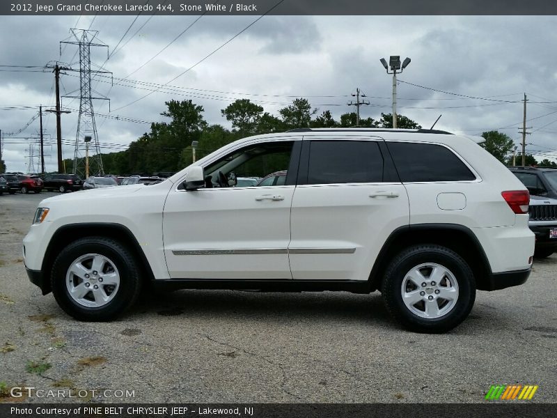 Stone White / Black 2012 Jeep Grand Cherokee Laredo 4x4