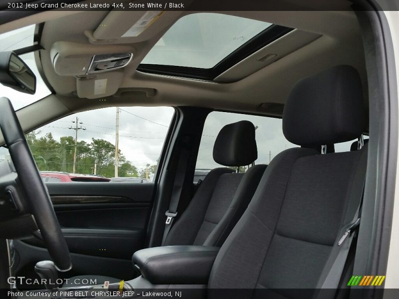 Stone White / Black 2012 Jeep Grand Cherokee Laredo 4x4