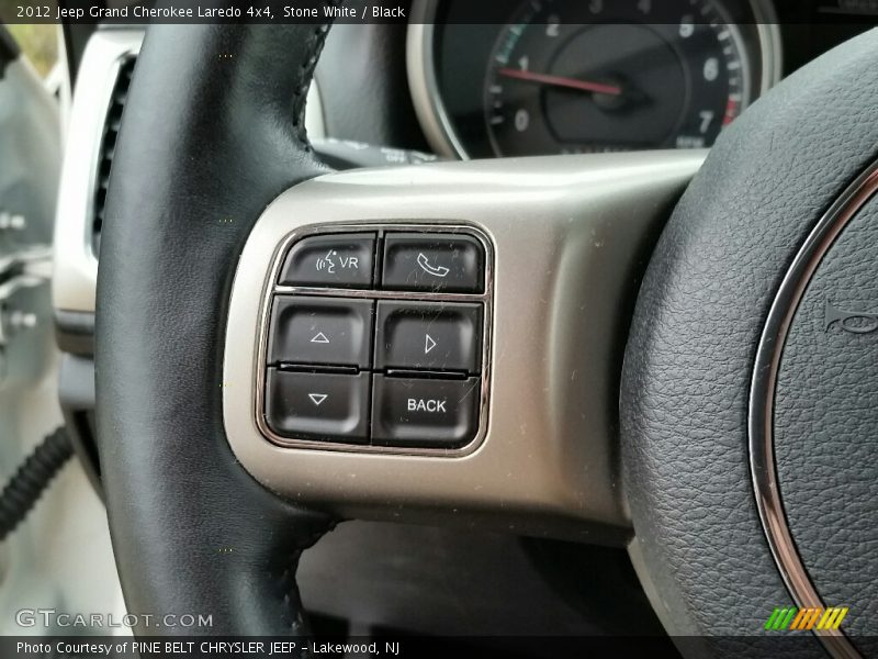 Stone White / Black 2012 Jeep Grand Cherokee Laredo 4x4