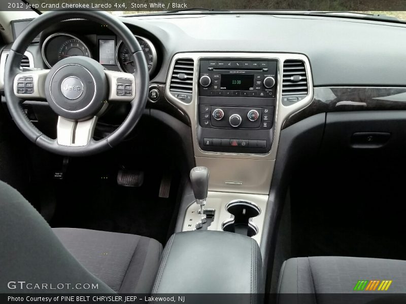 Stone White / Black 2012 Jeep Grand Cherokee Laredo 4x4