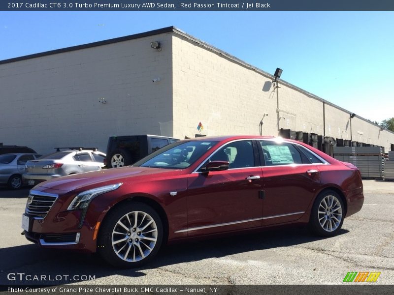 Red Passion Tintcoat / Jet Black 2017 Cadillac CT6 3.0 Turbo Premium Luxury AWD Sedan