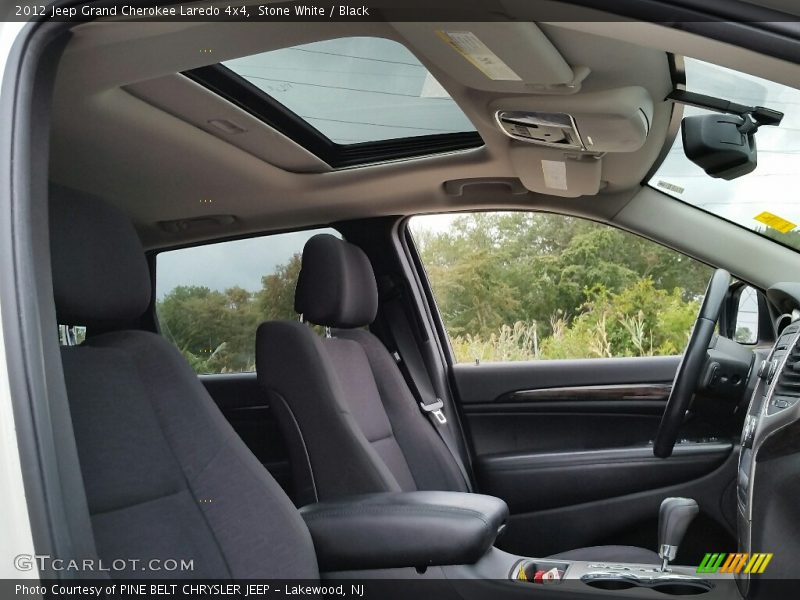Stone White / Black 2012 Jeep Grand Cherokee Laredo 4x4