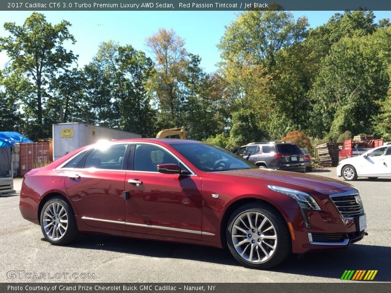 Red Passion Tintcoat / Jet Black 2017 Cadillac CT6 3.0 Turbo Premium Luxury AWD Sedan