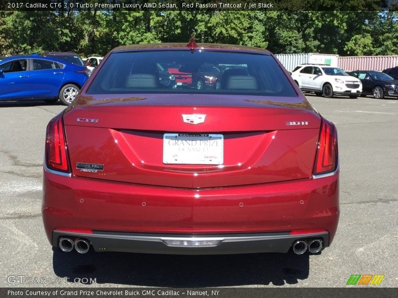 Red Passion Tintcoat / Jet Black 2017 Cadillac CT6 3.0 Turbo Premium Luxury AWD Sedan