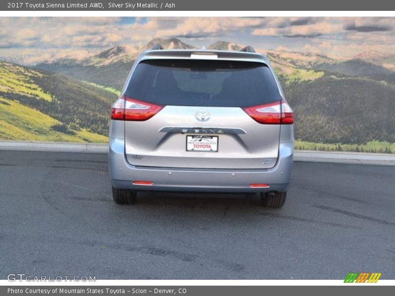 Silver Sky Metallic / Ash 2017 Toyota Sienna Limited AWD