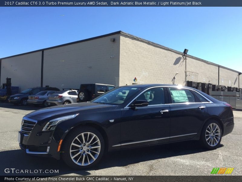 Dark Adriatic Blue Metallic / Light Platinum/Jet Black 2017 Cadillac CT6 3.0 Turbo Premium Luxury AWD Sedan