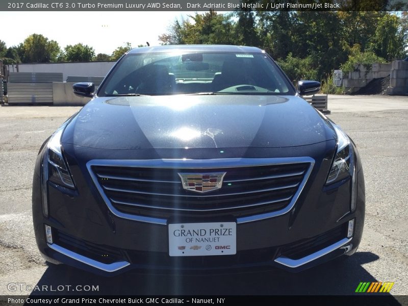 Dark Adriatic Blue Metallic / Light Platinum/Jet Black 2017 Cadillac CT6 3.0 Turbo Premium Luxury AWD Sedan