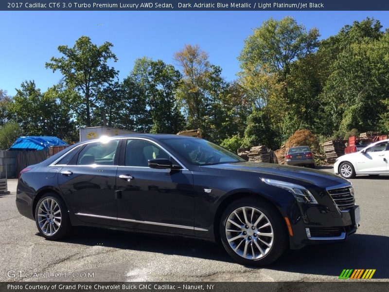 Dark Adriatic Blue Metallic / Light Platinum/Jet Black 2017 Cadillac CT6 3.0 Turbo Premium Luxury AWD Sedan