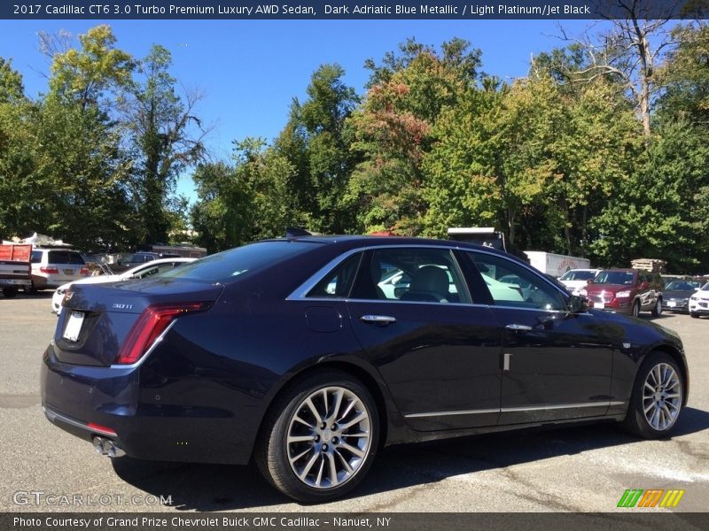 Dark Adriatic Blue Metallic / Light Platinum/Jet Black 2017 Cadillac CT6 3.0 Turbo Premium Luxury AWD Sedan