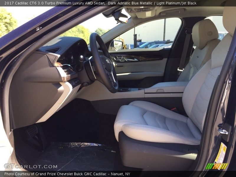 Dark Adriatic Blue Metallic / Light Platinum/Jet Black 2017 Cadillac CT6 3.0 Turbo Premium Luxury AWD Sedan