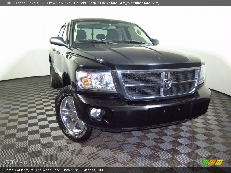 Brilliant Black / Dark Slate Gray/Medium Slate Gray 2008 Dodge Dakota SLT Crew Cab 4x4