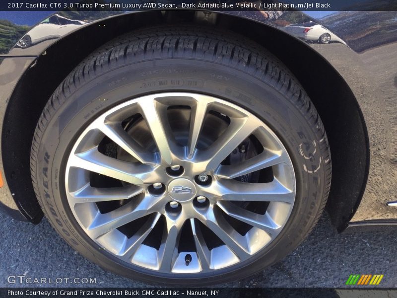 Dark Adriatic Blue Metallic / Light Platinum/Jet Black 2017 Cadillac CT6 3.0 Turbo Premium Luxury AWD Sedan