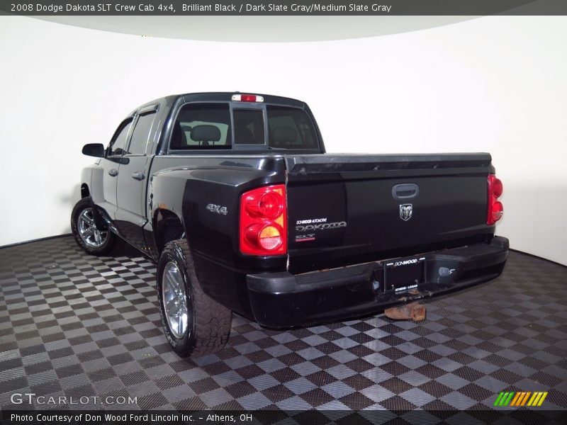 Brilliant Black / Dark Slate Gray/Medium Slate Gray 2008 Dodge Dakota SLT Crew Cab 4x4