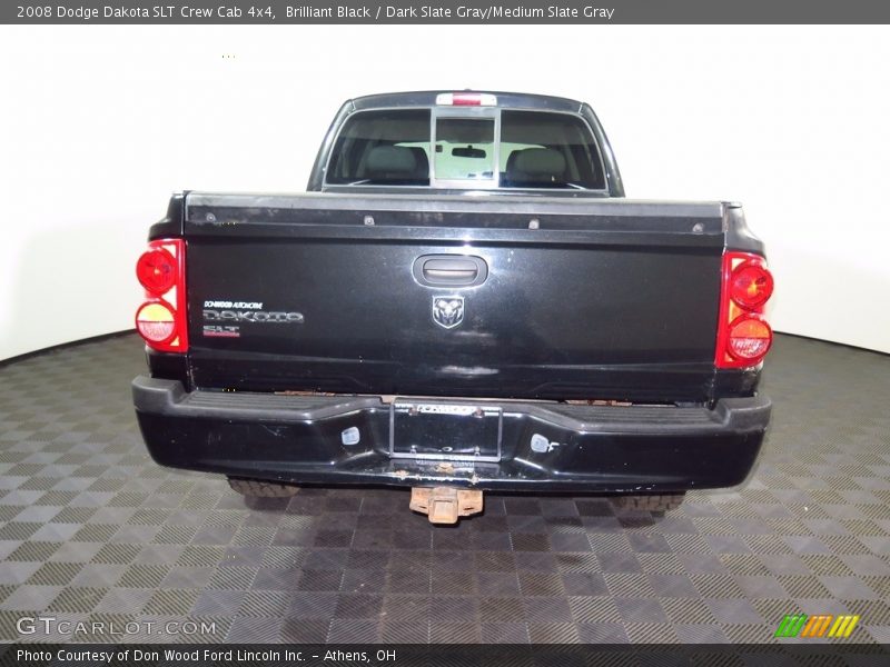 Brilliant Black / Dark Slate Gray/Medium Slate Gray 2008 Dodge Dakota SLT Crew Cab 4x4