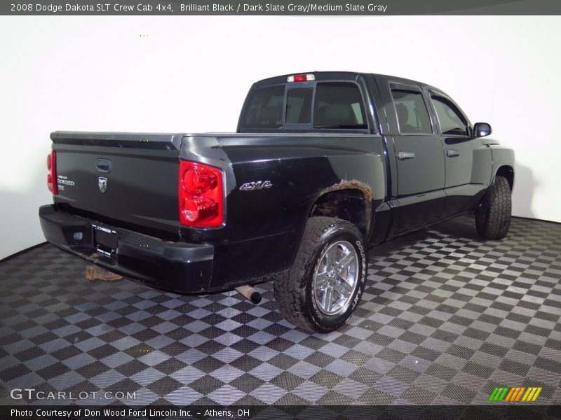 Brilliant Black / Dark Slate Gray/Medium Slate Gray 2008 Dodge Dakota SLT Crew Cab 4x4