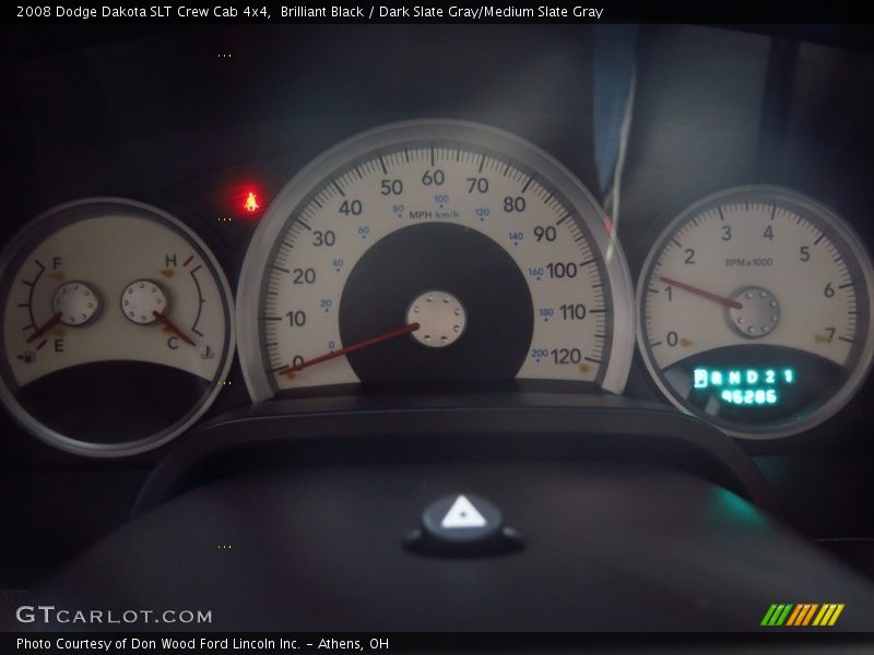Brilliant Black / Dark Slate Gray/Medium Slate Gray 2008 Dodge Dakota SLT Crew Cab 4x4