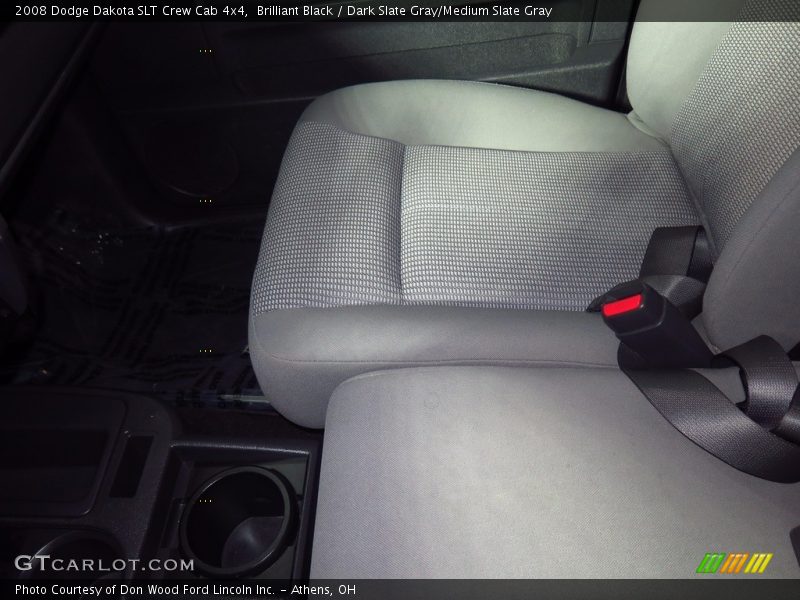 Brilliant Black / Dark Slate Gray/Medium Slate Gray 2008 Dodge Dakota SLT Crew Cab 4x4