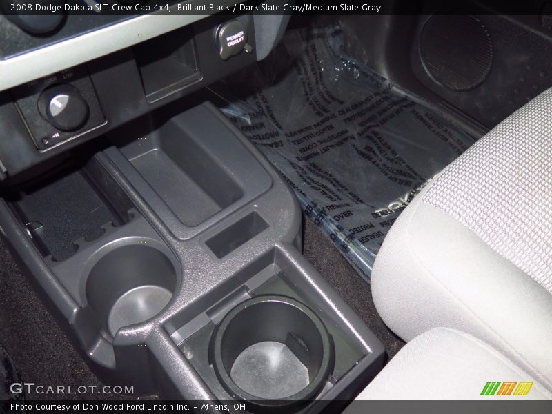 Brilliant Black / Dark Slate Gray/Medium Slate Gray 2008 Dodge Dakota SLT Crew Cab 4x4