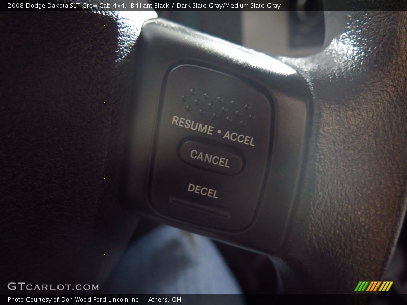 Brilliant Black / Dark Slate Gray/Medium Slate Gray 2008 Dodge Dakota SLT Crew Cab 4x4