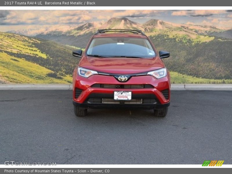 Barcelona Red Metallic / Black 2017 Toyota RAV4 LE