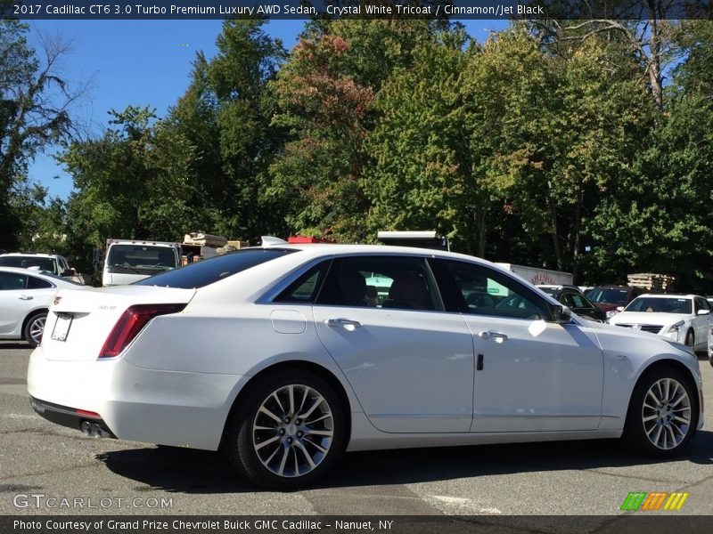 Crystal White Tricoat / Cinnamon/Jet Black 2017 Cadillac CT6 3.0 Turbo Premium Luxury AWD Sedan