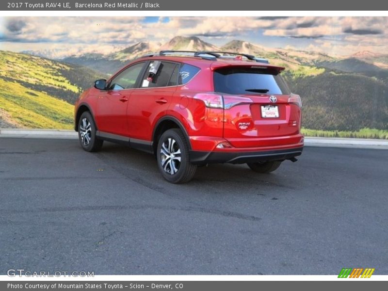 Barcelona Red Metallic / Black 2017 Toyota RAV4 LE