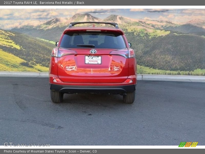 Barcelona Red Metallic / Black 2017 Toyota RAV4 LE