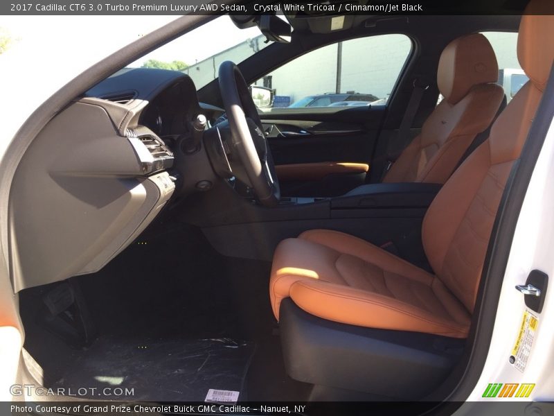 Crystal White Tricoat / Cinnamon/Jet Black 2017 Cadillac CT6 3.0 Turbo Premium Luxury AWD Sedan